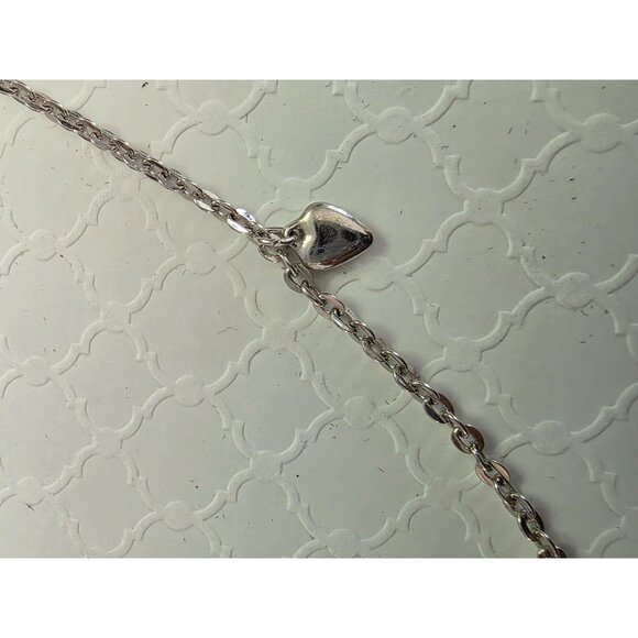 Sarah Coventry Party Hearts Silver Heart Charm Necklace - Picture 4 of 6